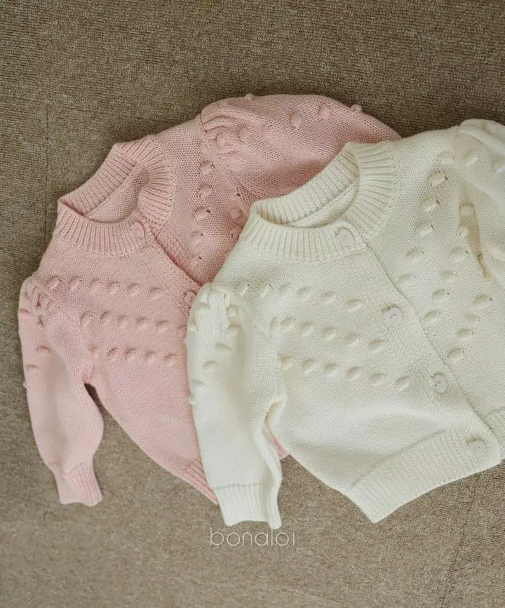 Bonaloi - Korean Children Fashion - #childrensboutique - Gota Knit Cardigan