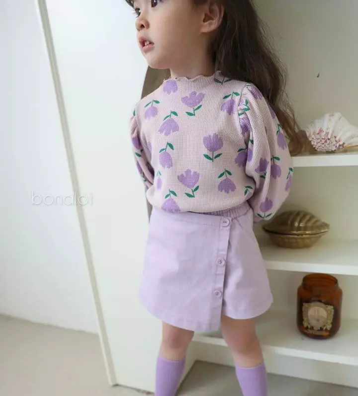 Bonaloi - Korean Children Fashion - #designkidswear - Cotton Wrap Skirt Pants - 12