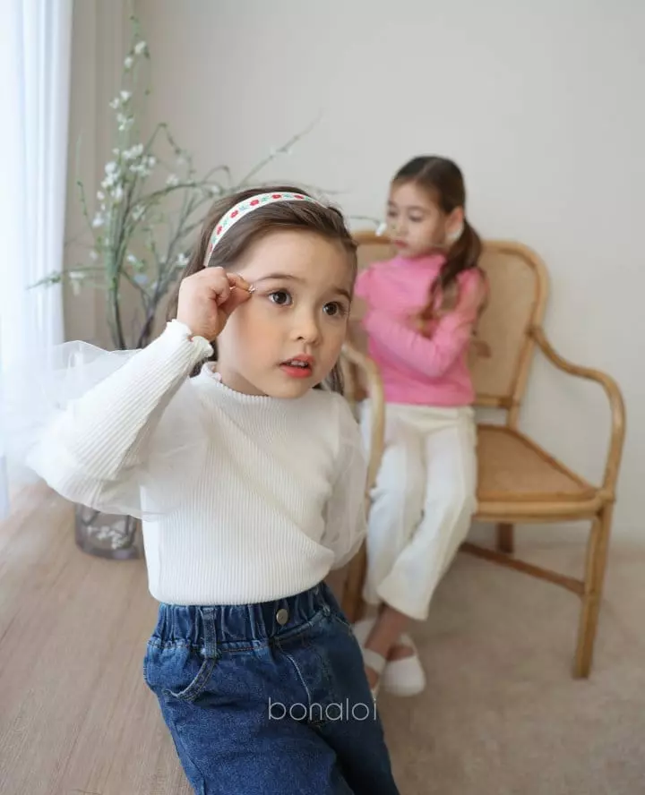 Bonaloi - Korean Children Fashion - #designkidswear - Frema Mesh Tee - 11