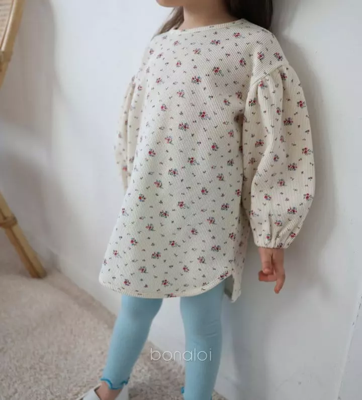Bonaloi - Korean Children Fashion - #designkidswear - Nobe Waffle Long Tee - 5