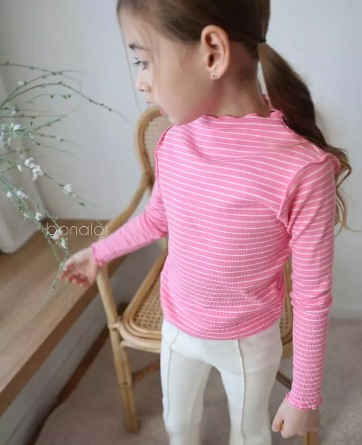 Bonaloi - Korean Children Fashion - #fashionkids - Stripes Tee - 12