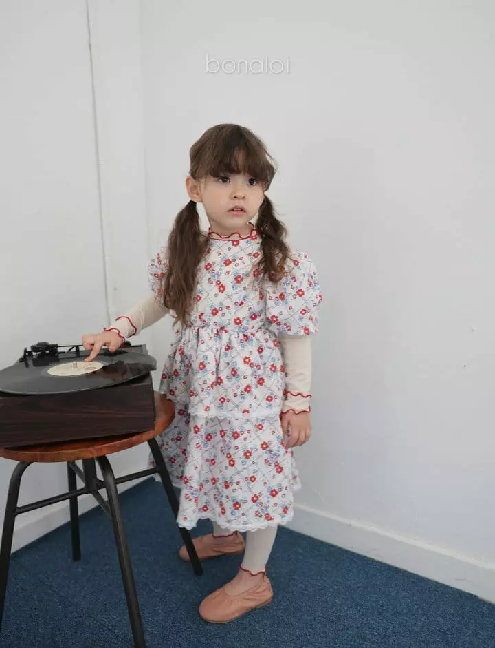 Bonaloi - Korean Children Fashion - #fashionkids - Benchou Cancan One-piece - 6