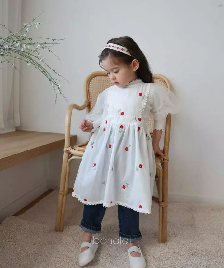 Bonaloi - Korean Children Fashion - #kidsshorts - Basic Denim Baggy Jeans - 12