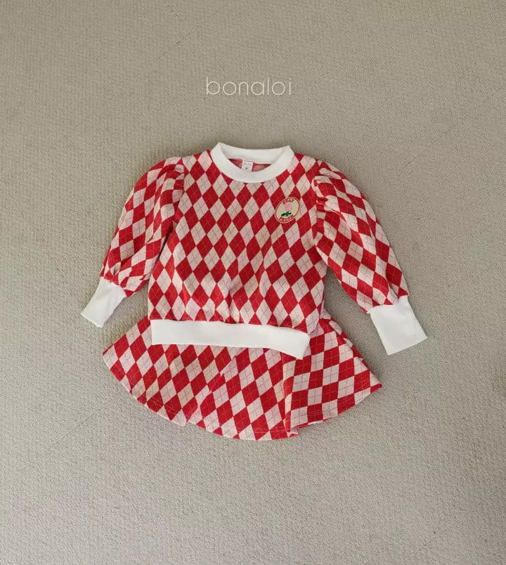 Bonaloi - Korean Children Fashion - #kidsstore - Dia Top Bottom Set - 3