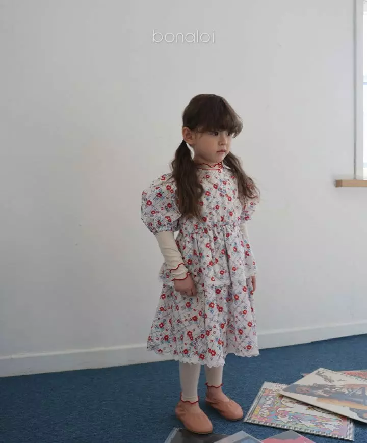 Bonaloi - Korean Children Fashion - #kidzfashiontrend - Benchou Cancan One-piece - 9