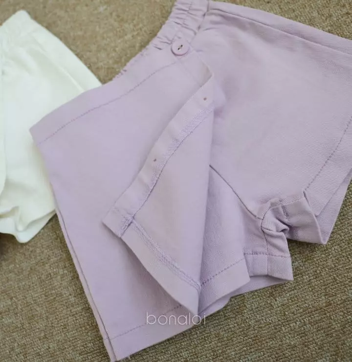 Bonaloi - Korean Children Fashion - #littlefashionista - Cotton Wrap Skirt Pants - 3