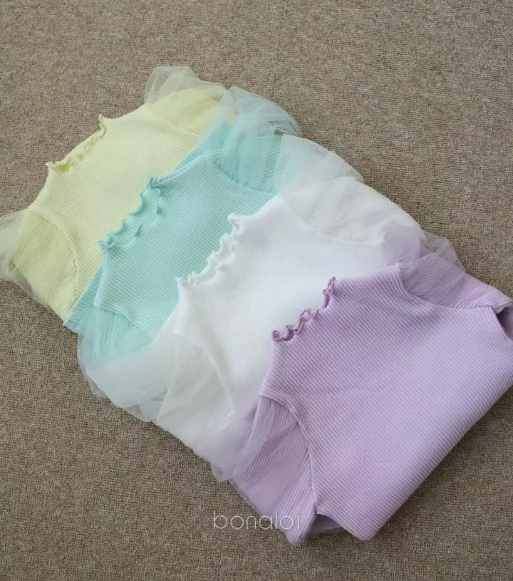 Bonaloi - Korean Children Fashion - #littlefashionista - Frema Mesh Tee - 2