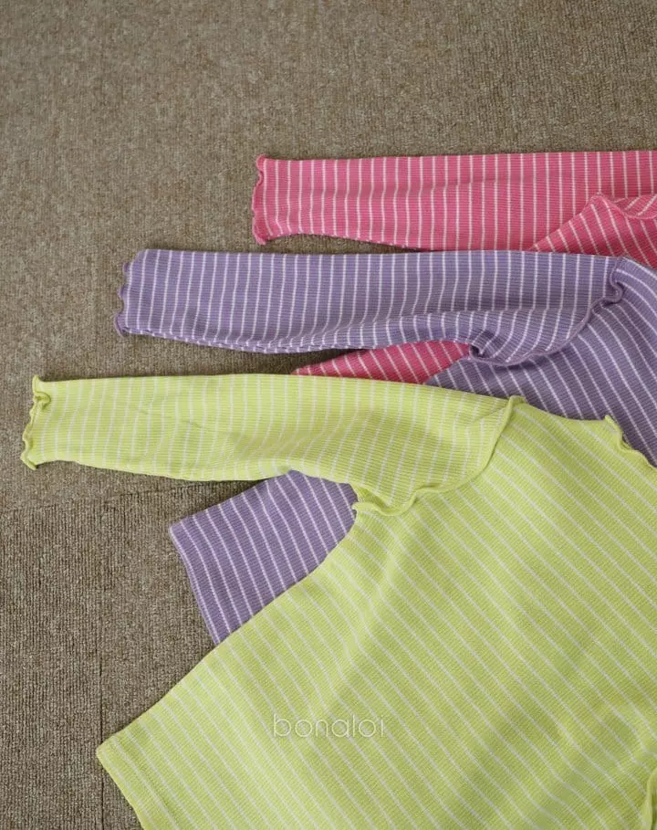 Bonaloi - Korean Children Fashion - #littlefashionista - Stripes Tee