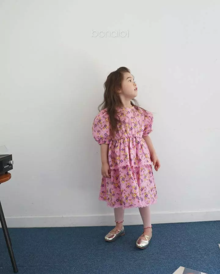 Bonaloi - Korean Children Fashion - #littlefashionista - Benchou Cancan One-piece - 11