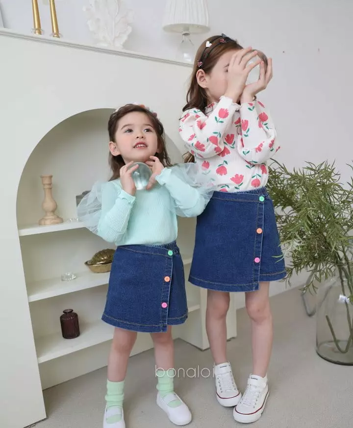 Bonaloi - Korean Children Fashion - #magicofchildhood - Tulip Waffle Tee - 5