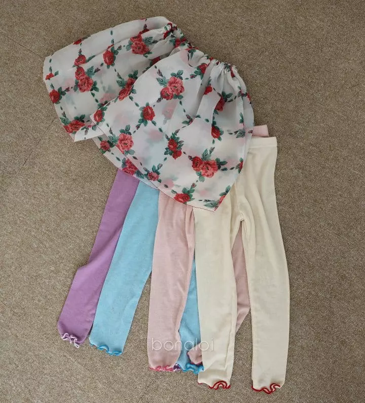 Bonaloi - Korean Children Fashion - #minifashionista - Rose Ogandy Skirt