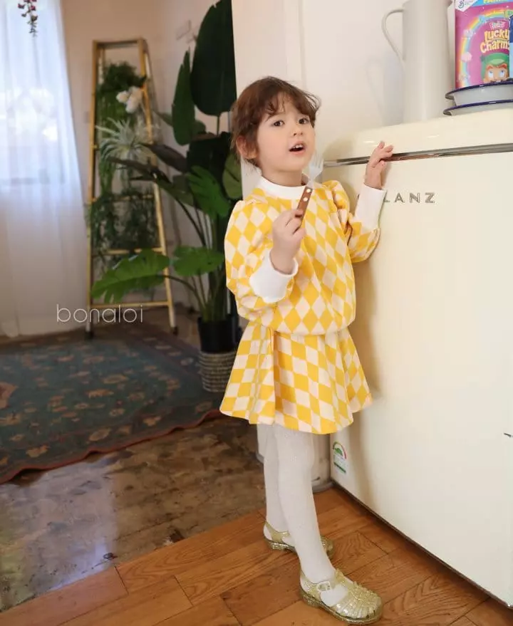 Bonaloi - Korean Children Fashion - #prettylittlegirls - Dia Top Bottom Set - 9
