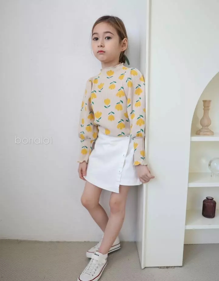 Bonaloi - Korean Children Fashion - #prettylittlegirls - Cotton Wrap Skirt Pants - 6
