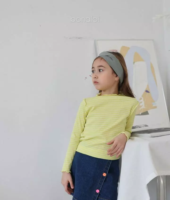 Bonaloi - Korean Children Fashion - #minifashionista - Stripes Tee - 4