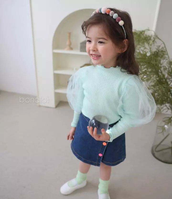 Bonaloi - Korean Children Fashion - #stylishchildhood - Frema Mesh Tee - 8