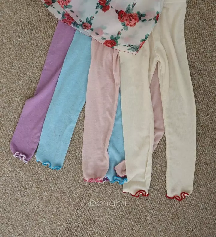 Bonaloi - Korean Children Fashion - #todddlerfashion - Tery Leggings - 2