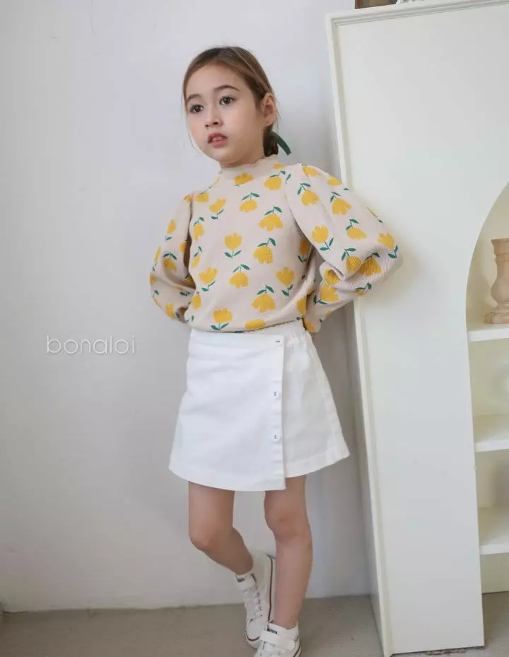 Bonaloi - Korean Children Fashion - #toddlerclothing - Tulip Waffle Tee - 9