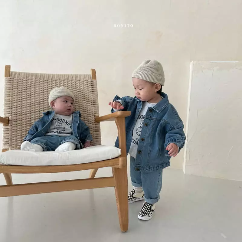 Bonito - Korean Baby Fashion - #babyboutique - DenimJAcket Bebe - 7