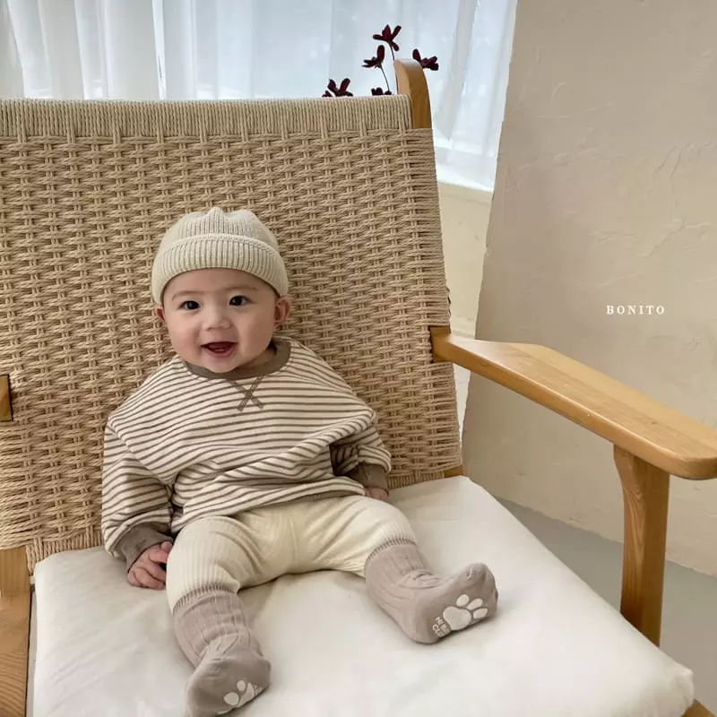 Bonito - Korean Baby Fashion - #babyboutique - Stripes Sweatshirt Bebe - 11