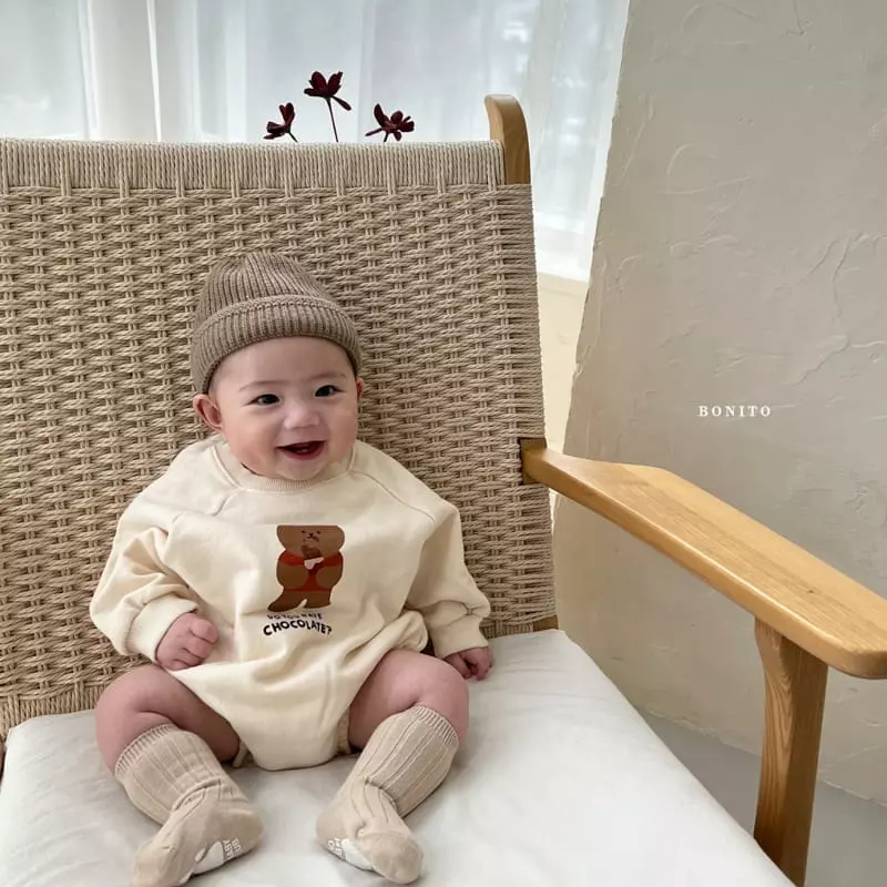 Bonito - Korean Baby Fashion - #babyboutique - Choco Bear Bodysuit - 9