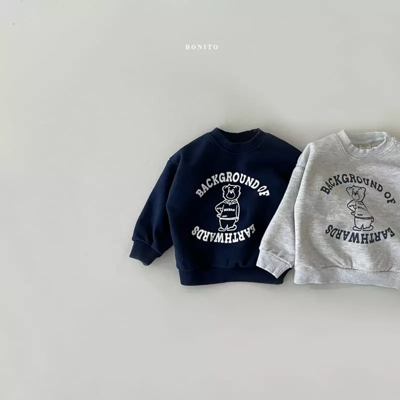 Bonito - Korean Baby Fashion - #babyboutiqueclothing - Bear Sweatshirt Bebe  - 2
