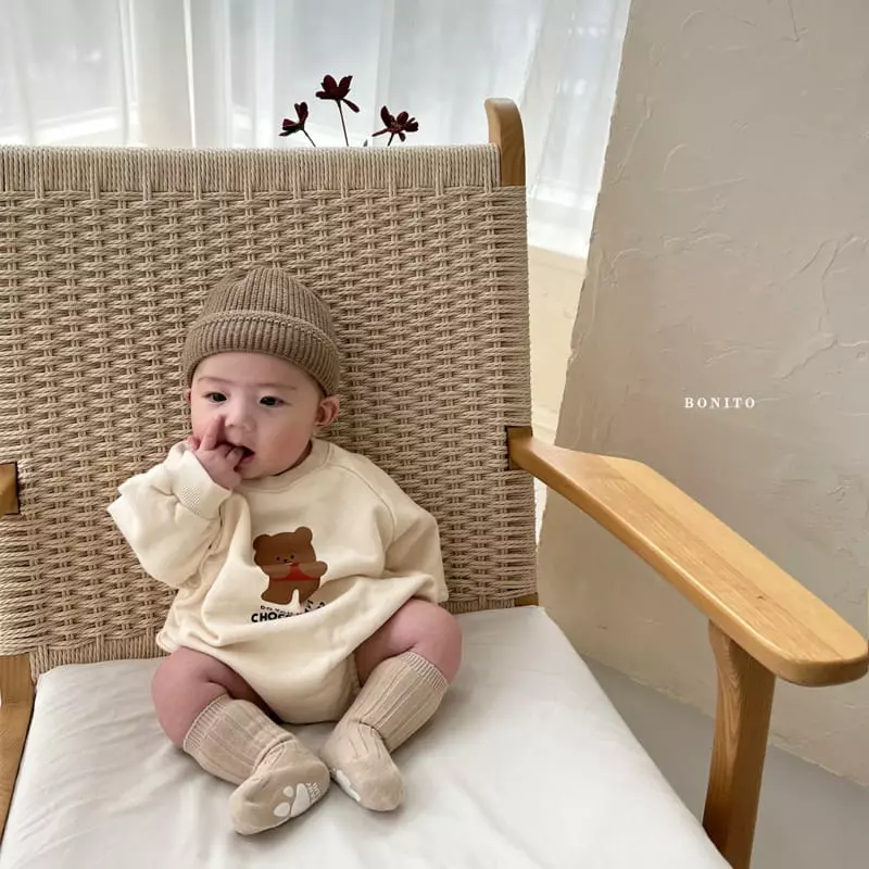 Bonito - Korean Baby Fashion - #babyboutiqueclothing - Choco Bear Bodysuit - 10