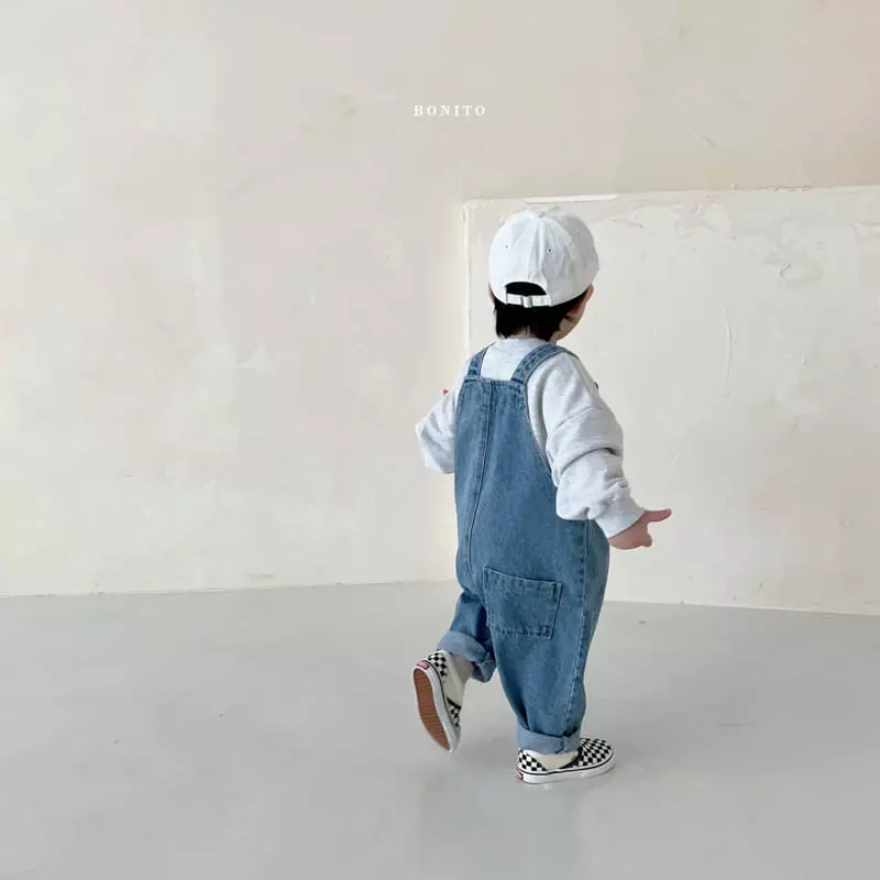 Bonito - Korean Baby Fashion - #babygirlfashion - Denim Dungarees Pants Bebe - 10