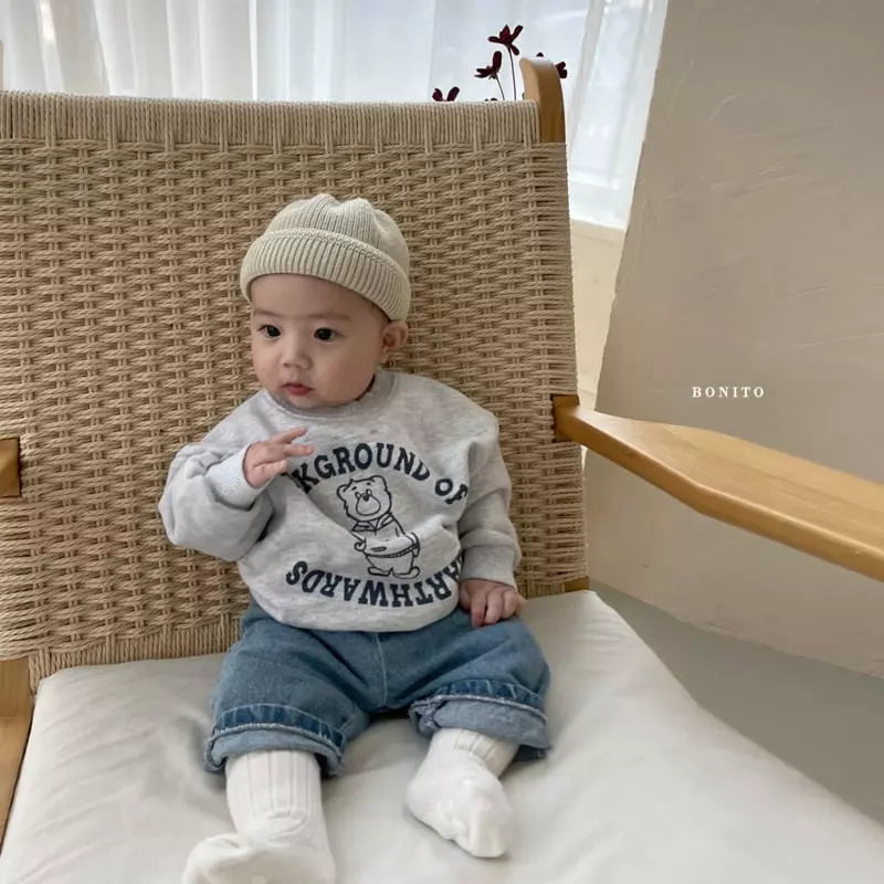 Bonito - Korean Baby Fashion - #babyoninstagram - Bear Sweatshirt Bebe  - 8