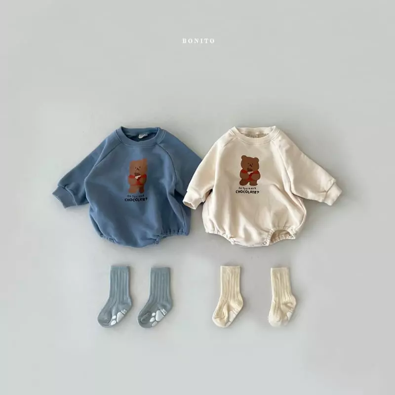 Bonito - Korean Baby Fashion - #babyoninstagram - Choco Bear Bodysuit