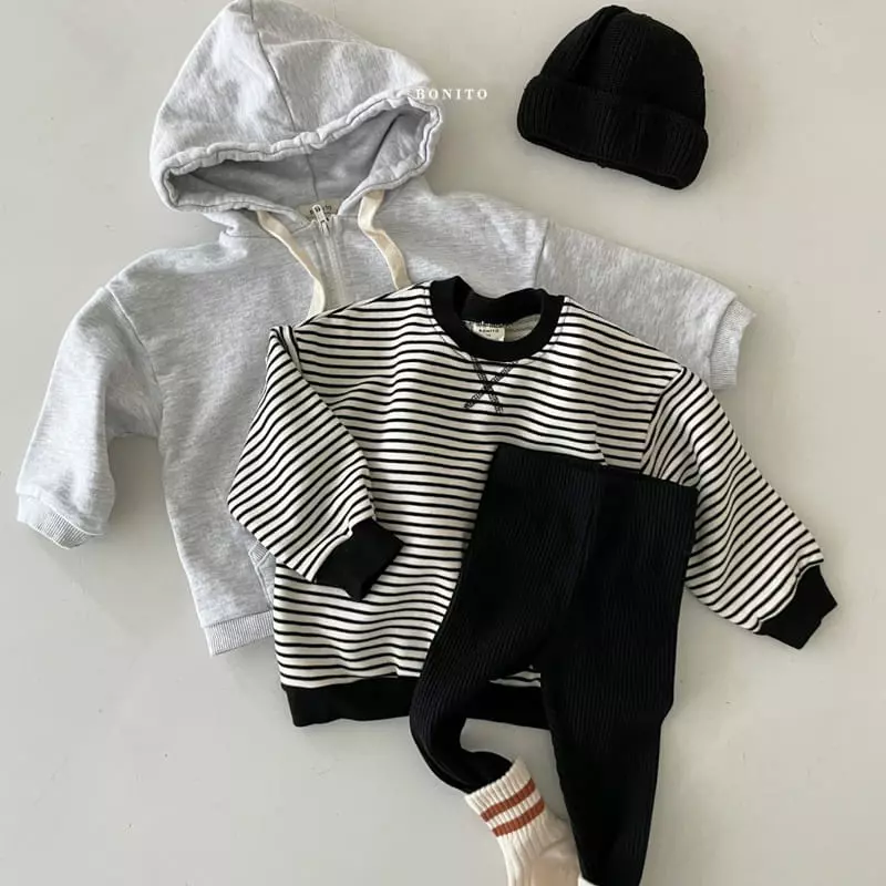 Bonito - Korean Baby Fashion - #babyoutfit - Stripes Sweatshirt Bebe - 7