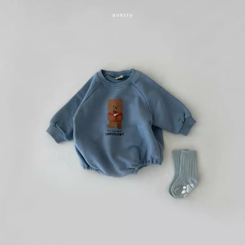 Bonito - Korean Baby Fashion - #babywear - Choco Bear Bodysuit - 5