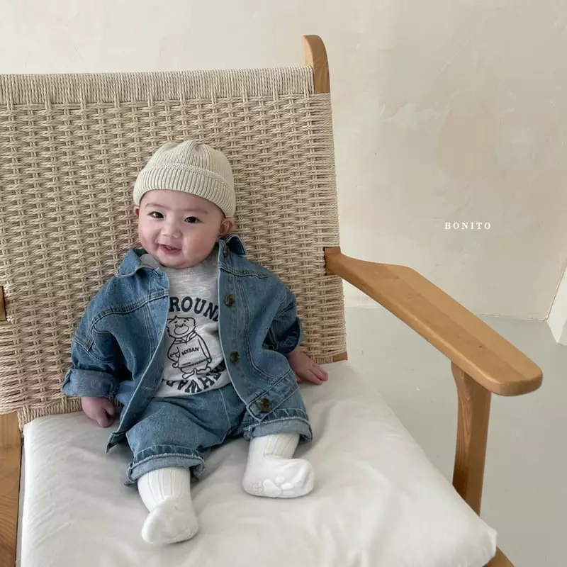 Bonito - Korean Baby Fashion - #smilingbaby - DenimJAcket Bebe - 6