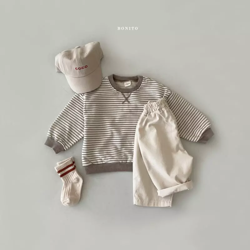 Bonito - Korean Children Fashion - #Kfashion4kids - Stripes Sweatshirt Kids - 5