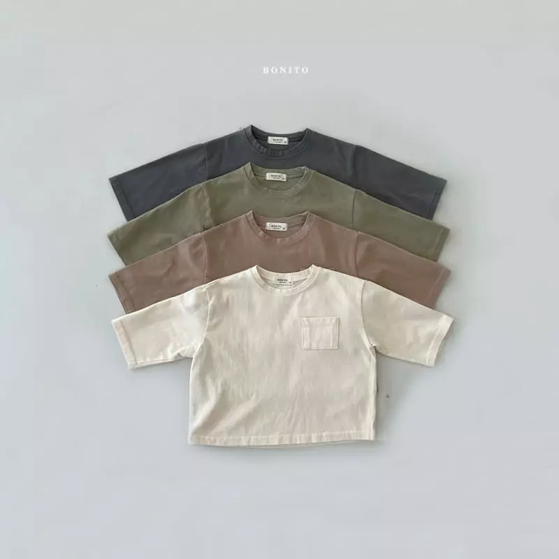 Bonito - Korean Children Fashion - #Kfashion4kids - Loose Pocket Tee - 2
