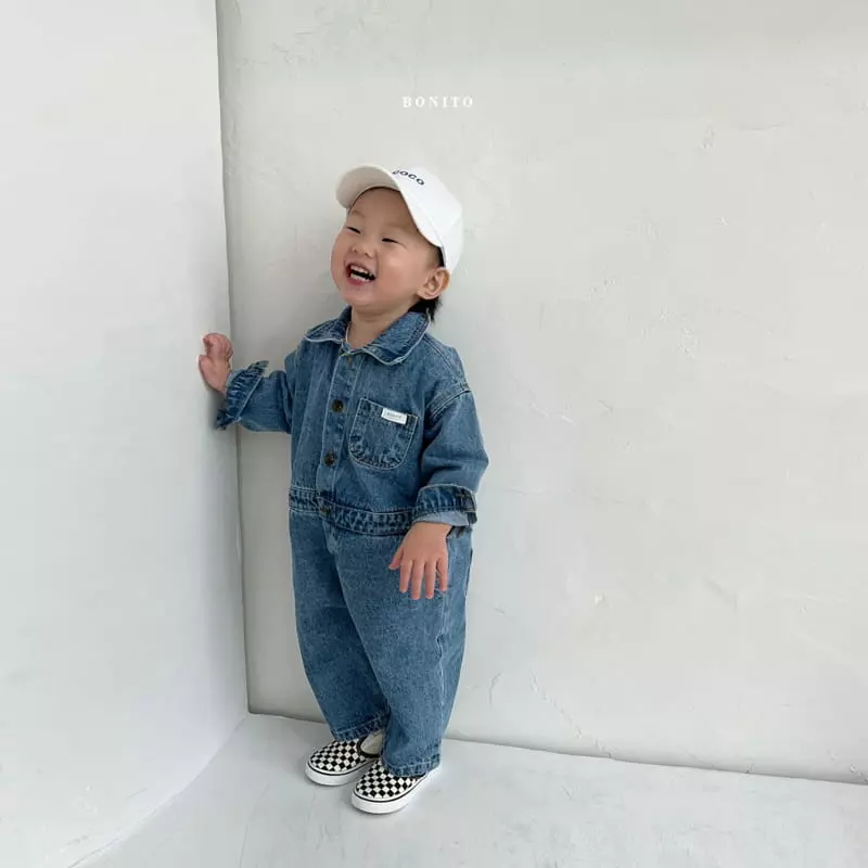 Bonito - Korean Children Fashion - #childofig - Denim Jumpsuit - 7
