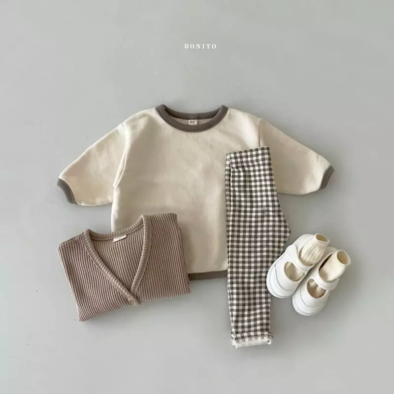 Bonito - Korean Children Fashion - #prettylittlegirls - Color Piping Leggings Set Kids - 4