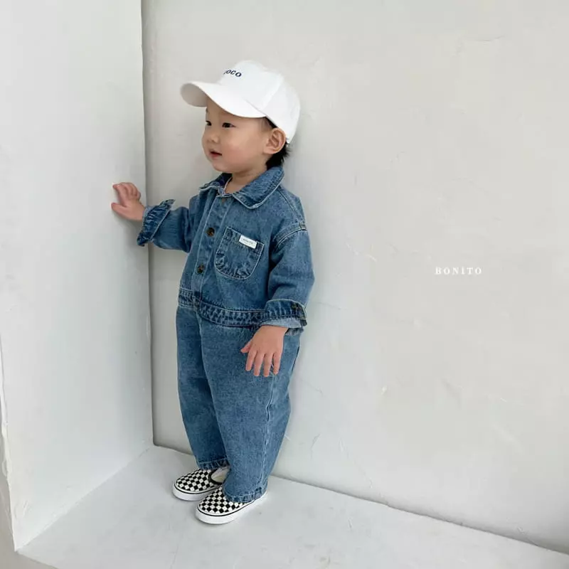 Bonito - Korean Children Fashion - #childrensboutique - Denim Jumpsuit - 8