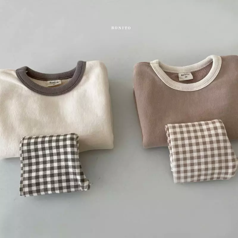 Bonito - Korean Children Fashion - #childrensboutique - Color Piping Leggings Set Kids - 6