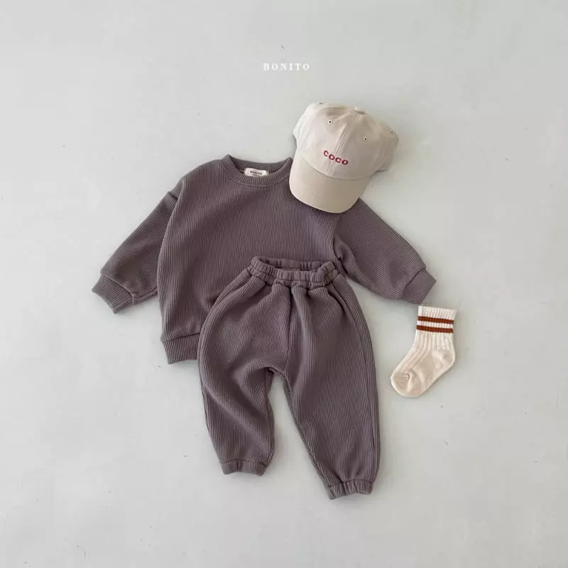 Bonito - Korean Children Fashion - #childofig - Knit Top Bottom Set - 4