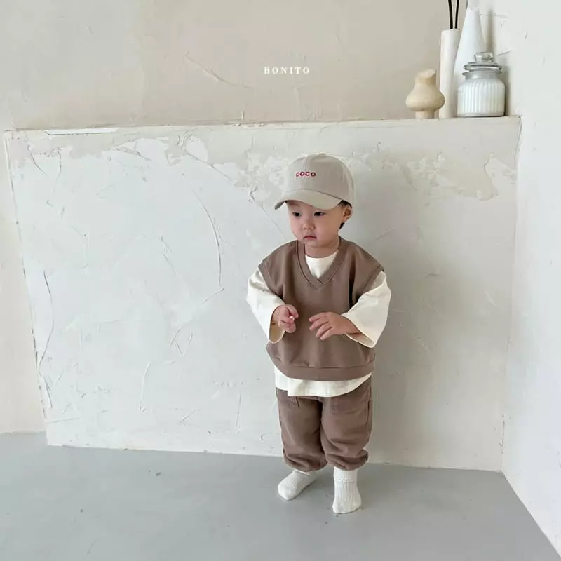 Bonito - Korean Children Fashion - #designkidswear - Vest Top Bottom Set - 9