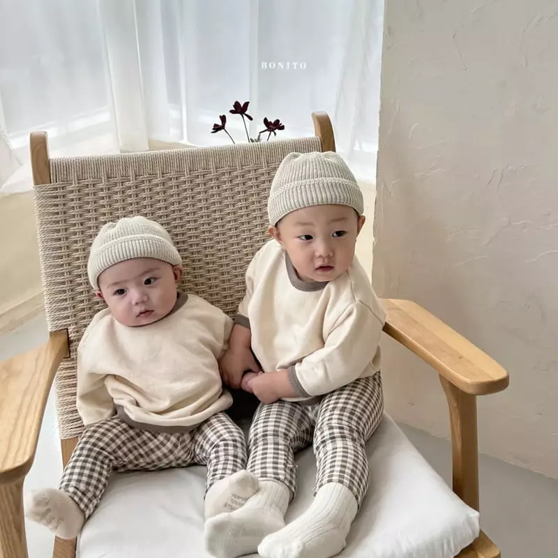 Bonito - Korean Children Fashion - #designkidswear - Color Piping Leggings Set Kids - 7