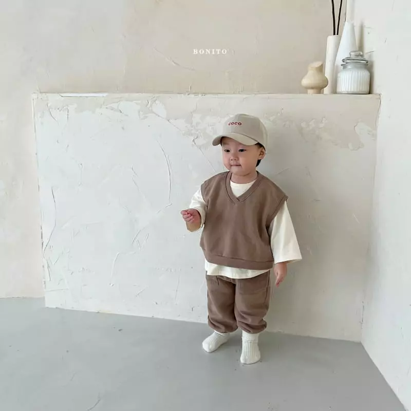 Bonito - Korean Children Fashion - #discoveringself - Vest Top Bottom Set - 10