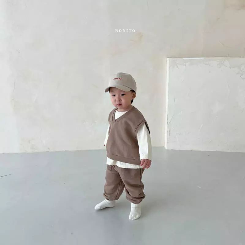 Bonito - Korean Children Fashion - #fashionkids - Vest Top Bottom Set - 11