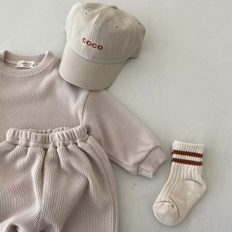 Bonito - Korean Children Fashion - #fashionkids - Knit Top Bottom Set - 7