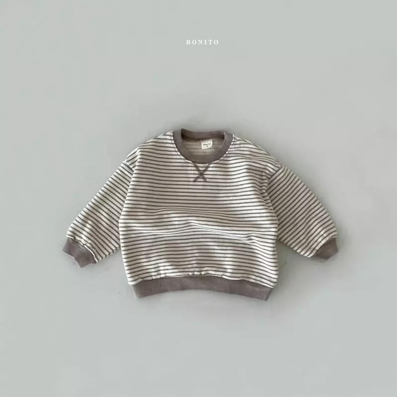 Bonito - Korean Children Fashion - #kidsstore - Stripes Sweatshirt Kids - 3