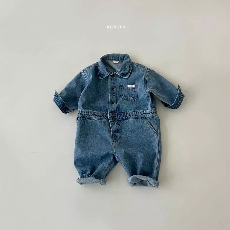 Bonito - Korean Children Fashion - #magicofchildhood - Denim Jumpsuit
