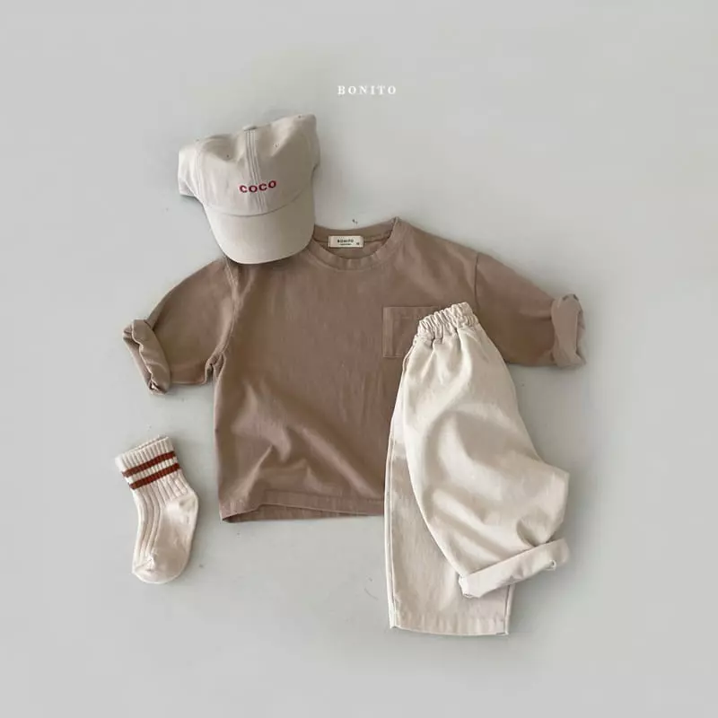 Bonito - Korean Children Fashion - #minifashionista - Loose Pocket Tee - 5