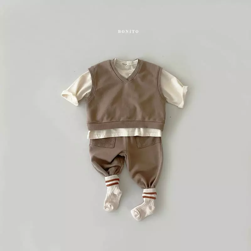 Bonito - Korean Children Fashion - #magicofchildhood - Vest Top Bottom Set - 4