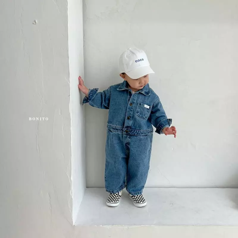 Bonito - Korean Children Fashion - #stylishchildhood - Denim Jumpsuit - 6