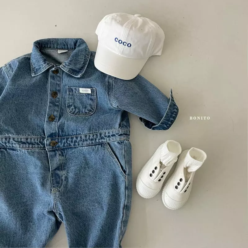 Bonito - Korean Children Fashion - #toddlerclothing - Denim Jumpsuit - 5